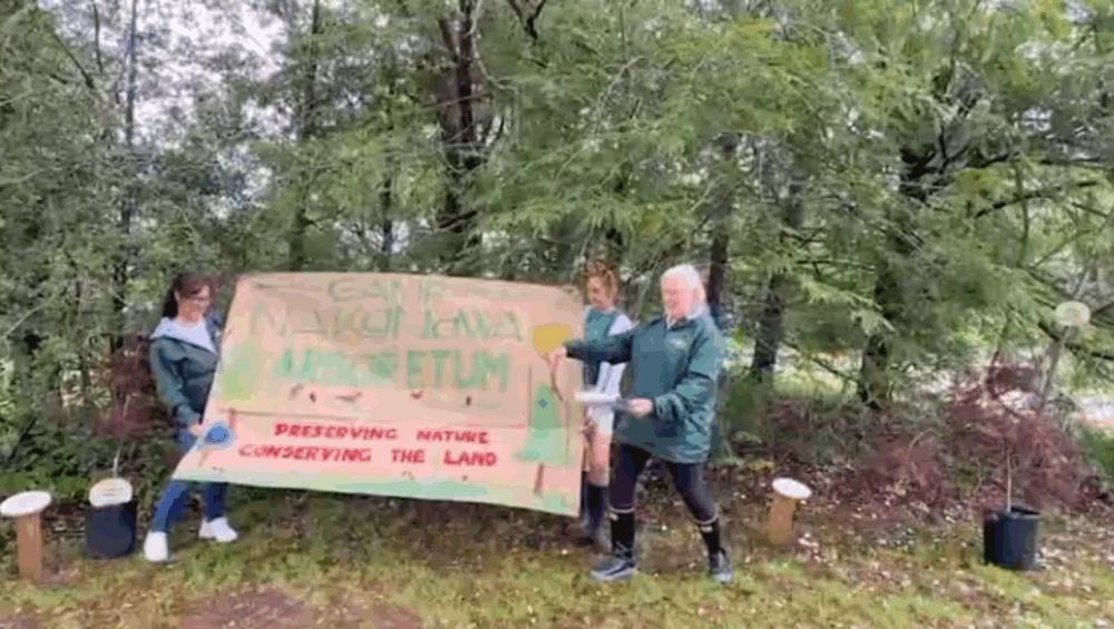 Karen announces Camp Nakanawa Arboretum