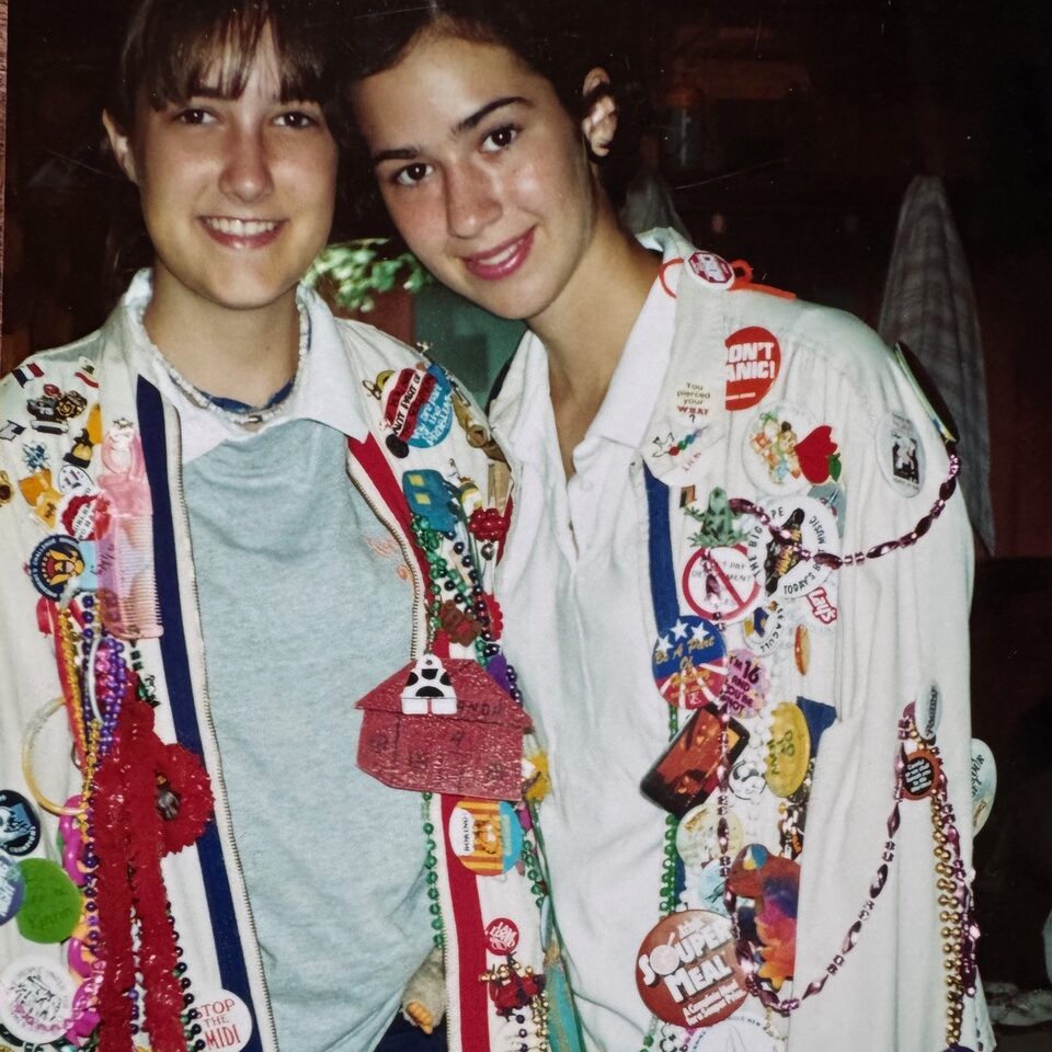 TR jackets, Emily and Allison Davis
