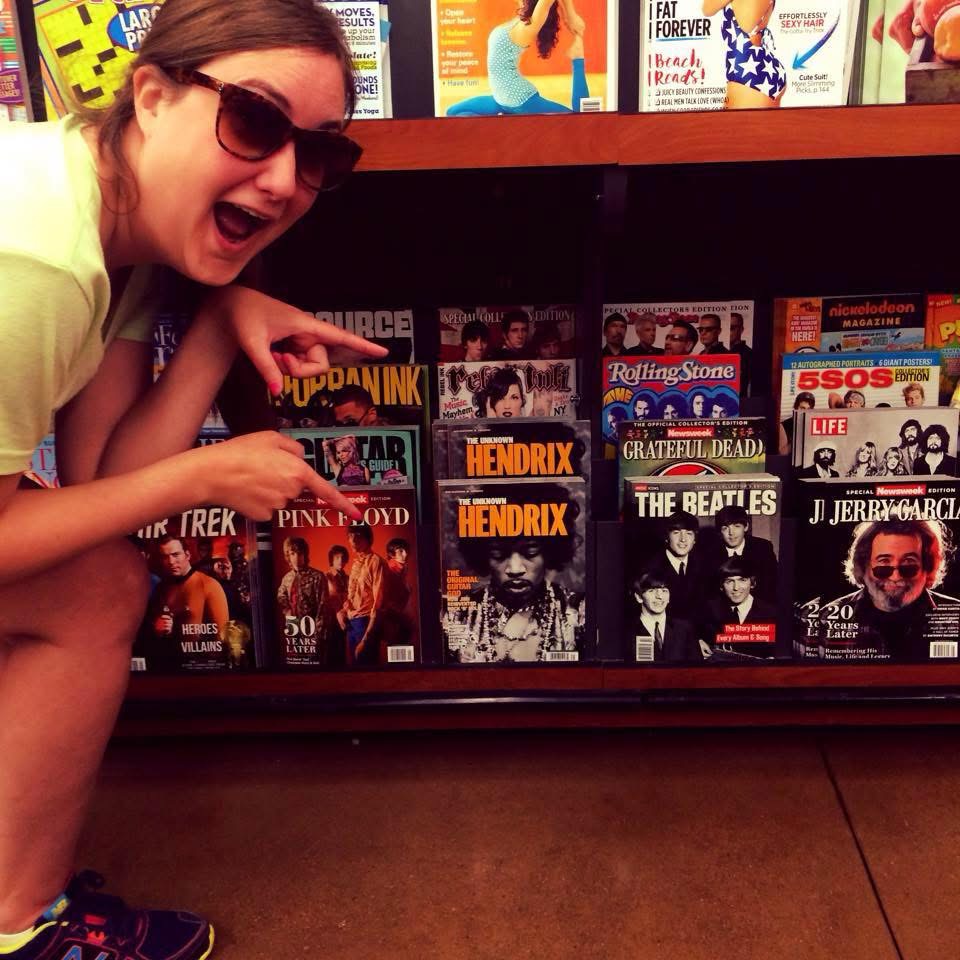 Emily sees The Unknown Hendrix on shelves for the first time at her neighborhood Kroger