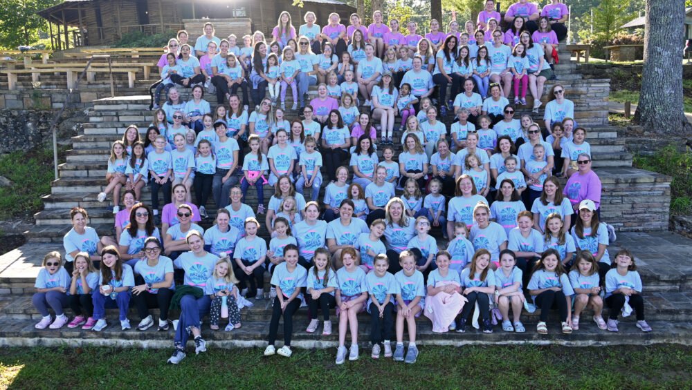 mothers and daughters sit on the crows nest