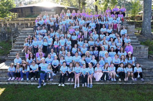 mothers and daughters sit on the crows nest